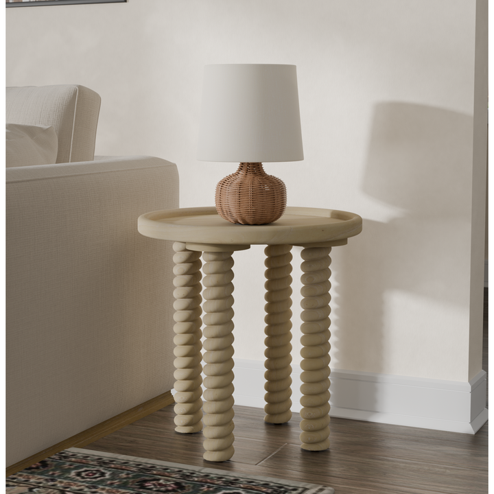 Crellin Side/End Table - Weathered Sand - view 3