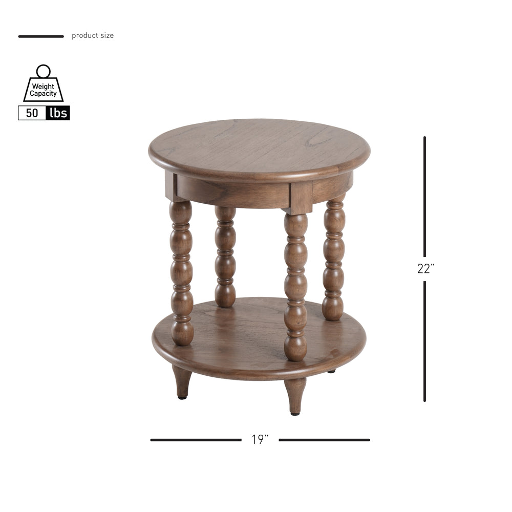 Ensley Side/End Table - Walnut - view 2