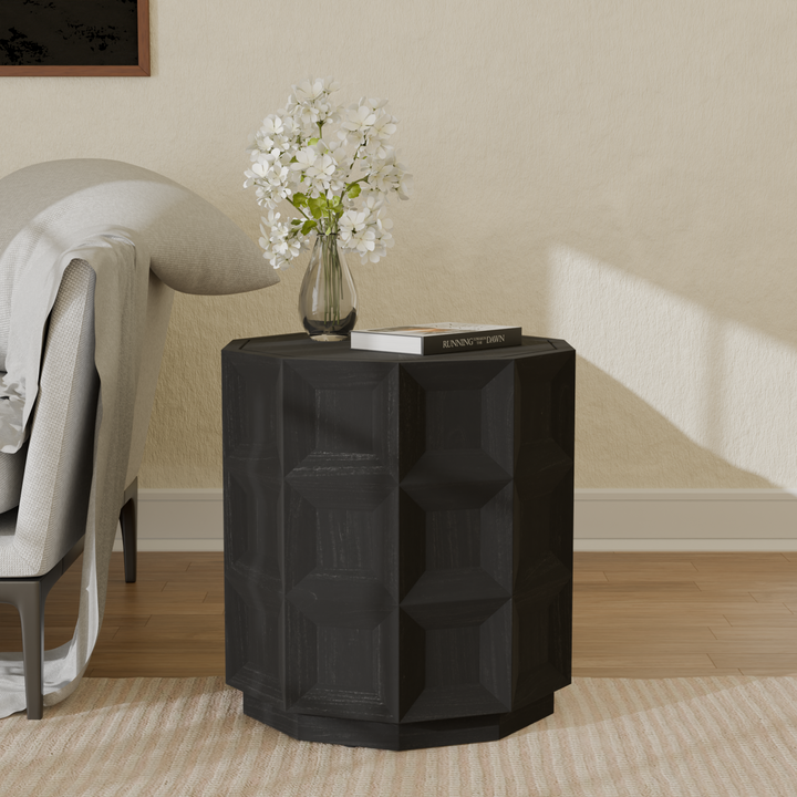 Finnan Side/End Table - Black - view 3
