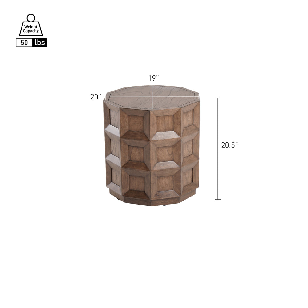 Finnan Side/End Table - Walnut - view 2