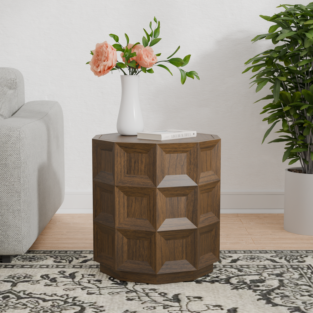 Finnan Side/End Table - Walnut - view 3
