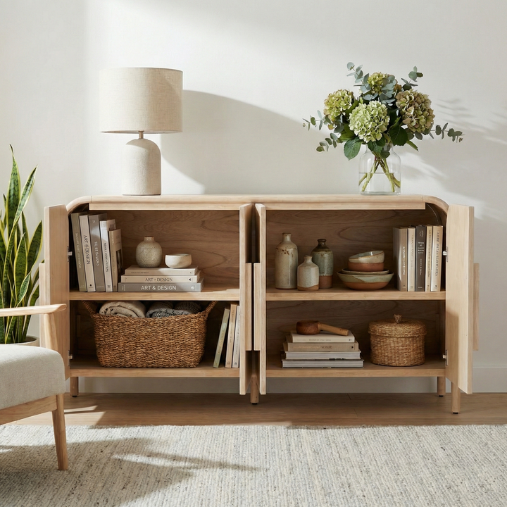Serenia Buffet/Sideboard 4 Doors - Weathered Sand - view 3