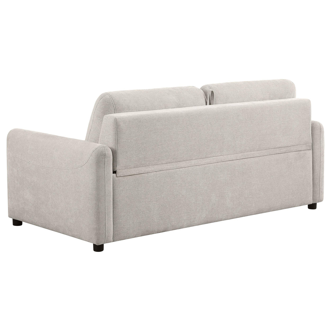 Coaster Furniture 360027 Rylie Upholstered Sofa Sleeper with Queen Mattress Beige