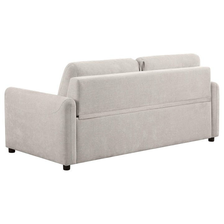 Coaster Furniture 360027 Rylie Upholstered Sofa Sleeper with Queen Mattress Beige