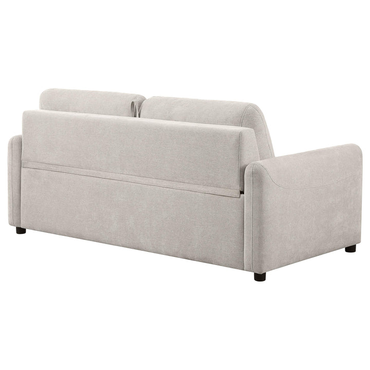Coaster Furniture 360027 Rylie Upholstered Sofa Sleeper with Queen Mattress Beige