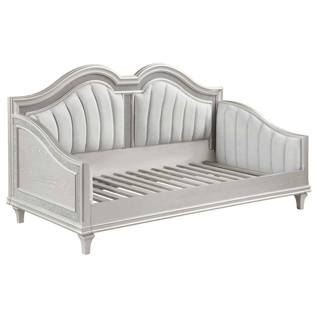 Coaster Furniture 360121 Evangeline Upholstered Twin Daybed Silver Oak