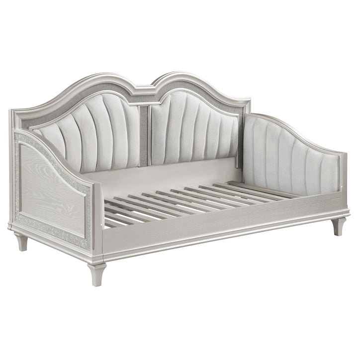Coaster Furniture 360121 Evangeline Upholstered Twin Daybed Silver Oak