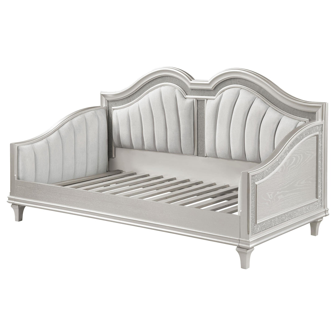 Coaster Furniture 360121 Evangeline Upholstered Twin Daybed Silver Oak