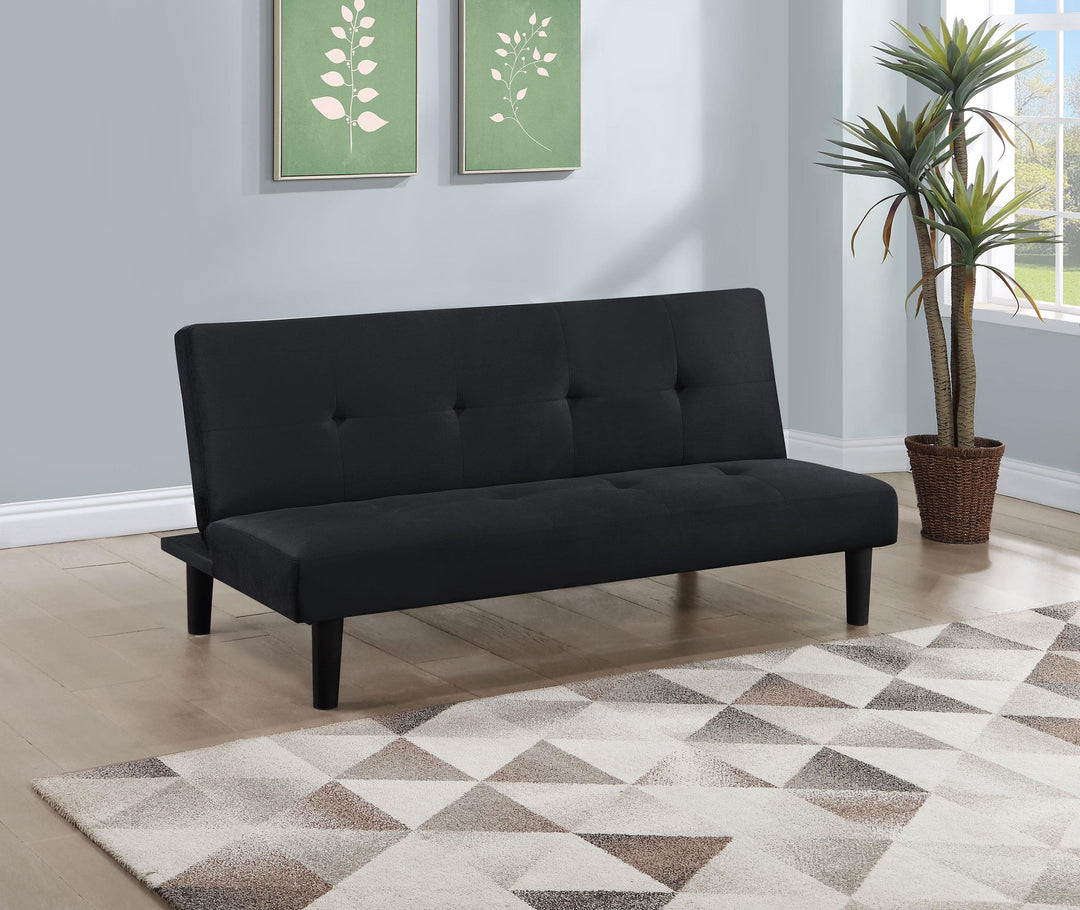 Coaster Furniture 360238 Stanford Upholstered Tufted Convertible Sofa Bed Black