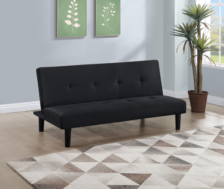 Coaster Furniture 360238 Stanford Upholstered Tufted Convertible Sofa Bed Black