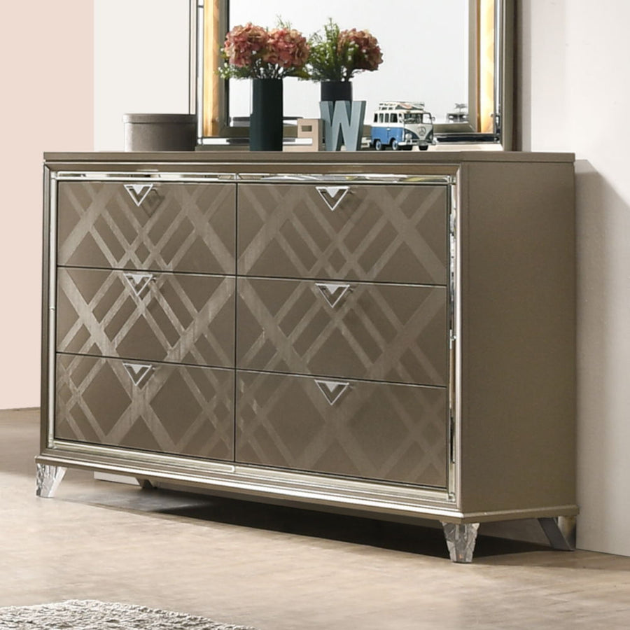 ACME Furniture Skylar Dresser Dark Champagne