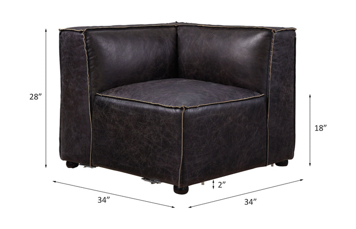 Birdie - Modular Wedge - Antique Slate Top Grain Leather