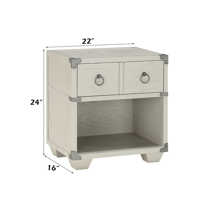 Orchest Nightstand in Gray Finish - dimensions