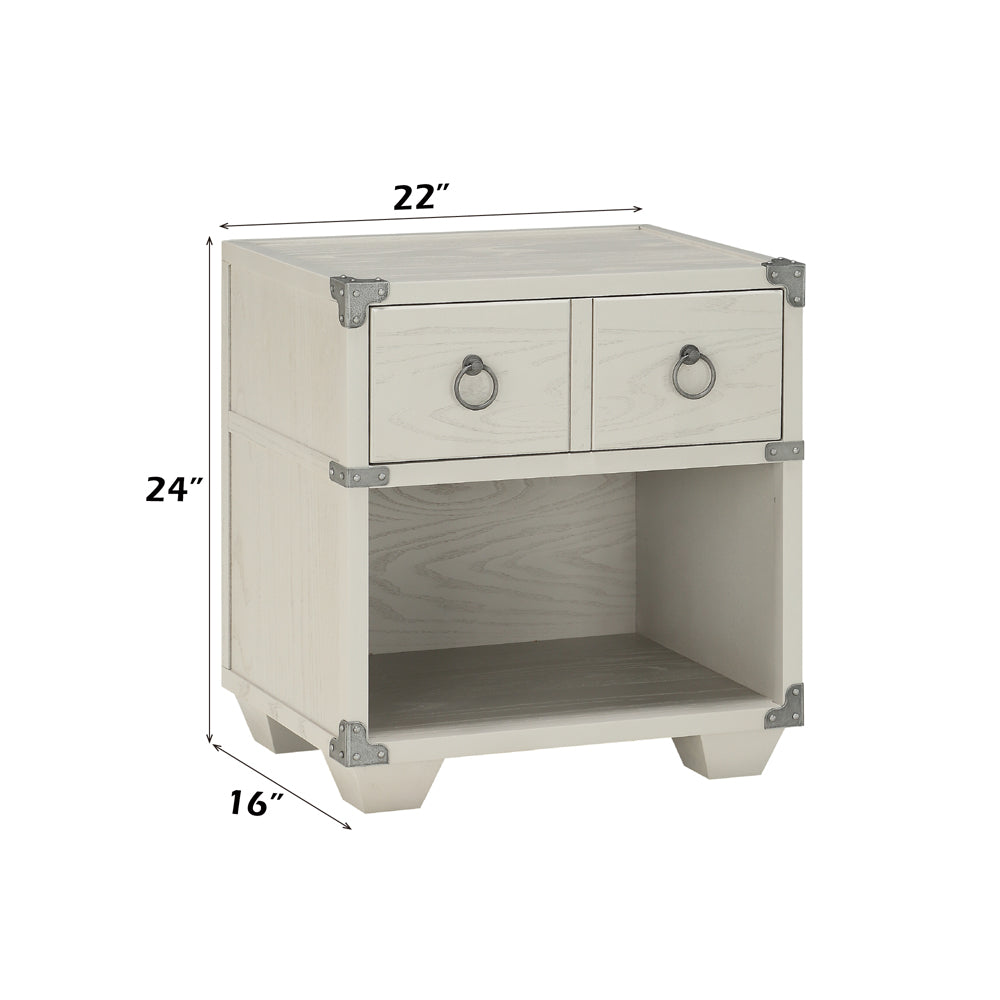 Orchest Nightstand in Gray Finish - dimensions