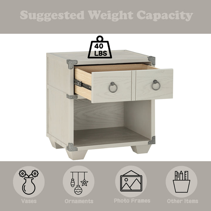 Orchest Nightstand in Gray Finish - features