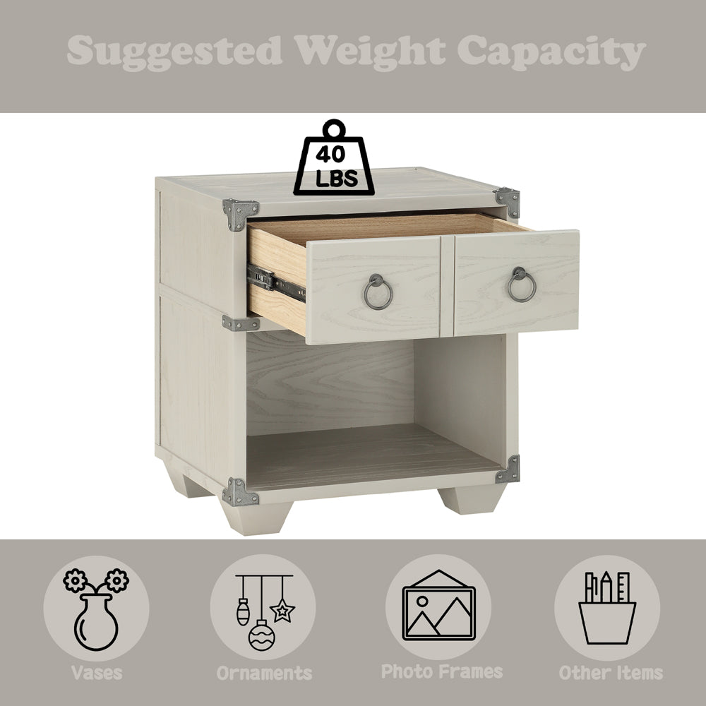 Orchest Nightstand in Gray Finish - features