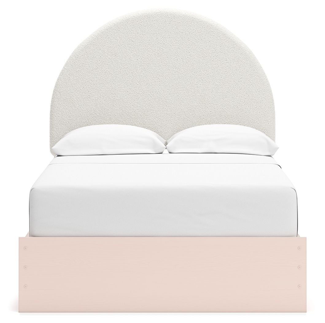 Wistenpine - Full Upholstered Panel Bed With Under Bed Storage - Blush by Ashley Furniture product image