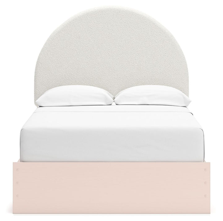 Wistenpine - Full Upholstered Panel Bed With Under Bed Storage - Blush by Ashley Furniture product image