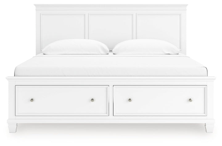 Fortman - King Panel Storage Bed - White by Ashley Furniture product image