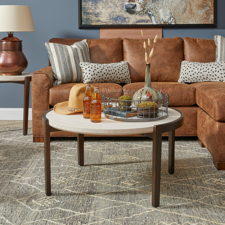 Palette Occasional Round Coffee Table Beige
