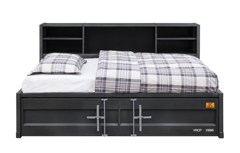 Cargo - Twin Daybed With Trundle & Storage - Gunmetal