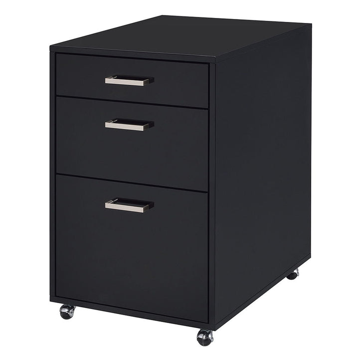 Coleen - Cabinet - Black High Gloss & Chrome