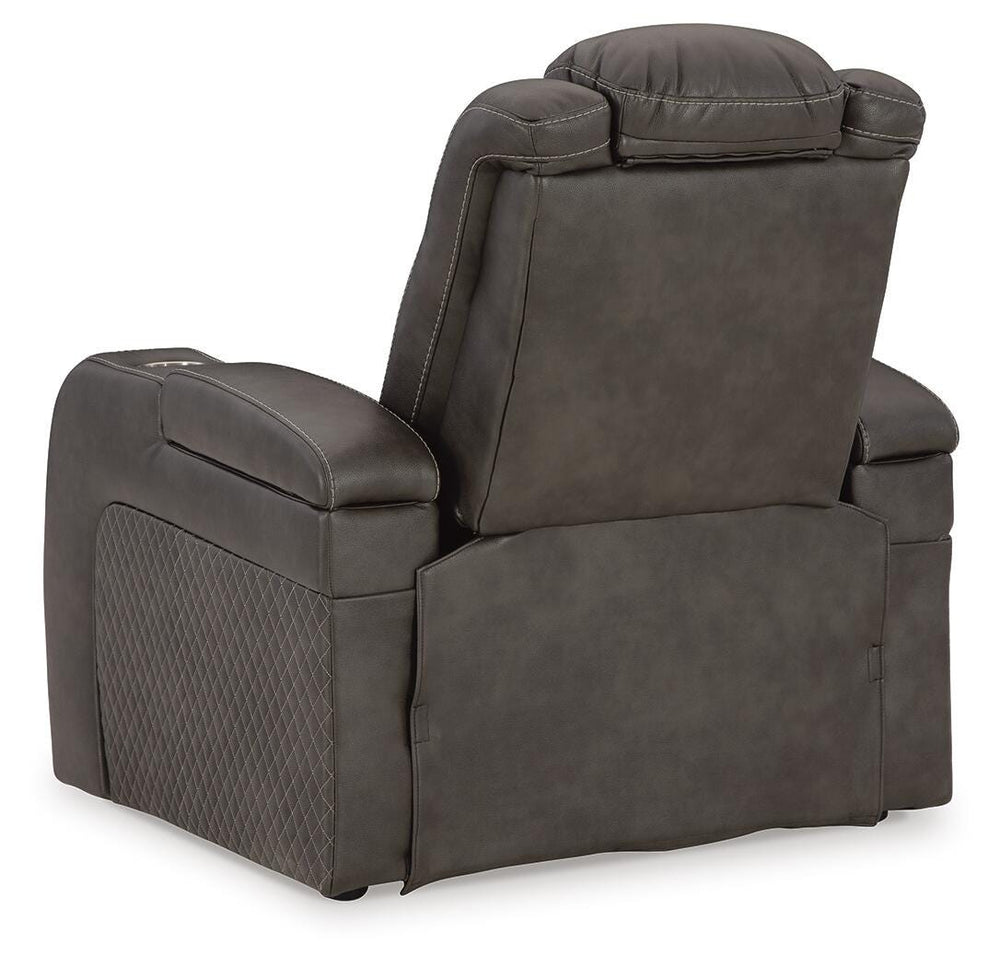 Fyne-Dyme Power Recliner - Dark Gray (6)