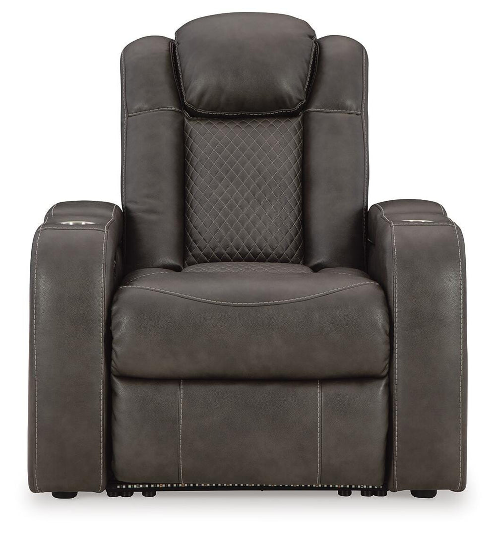 Fyne-Dyme Power Recliner - Dark Gray (4)