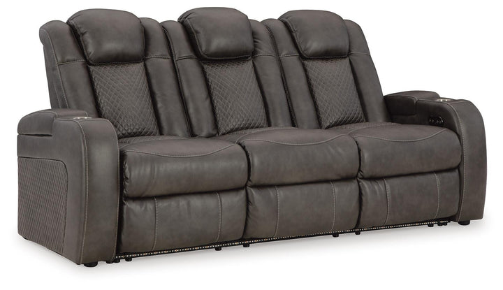 Fyne-Dyme Power Reclining Sofa - Dark Gray (1)