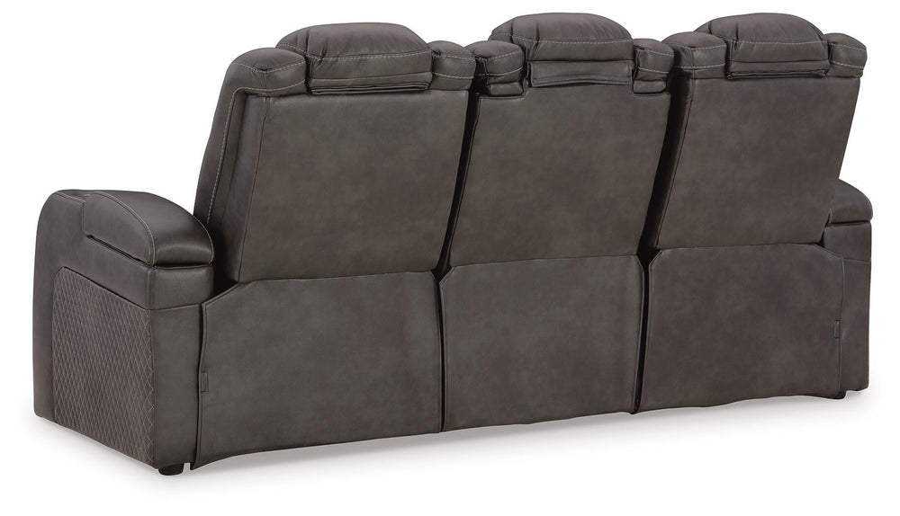 Fyne-Dyme Power Reclining Sofa - Dark Gray (6)