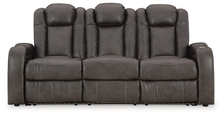Fyne-Dyme Power Reclining Sofa - Dark Gray (4)