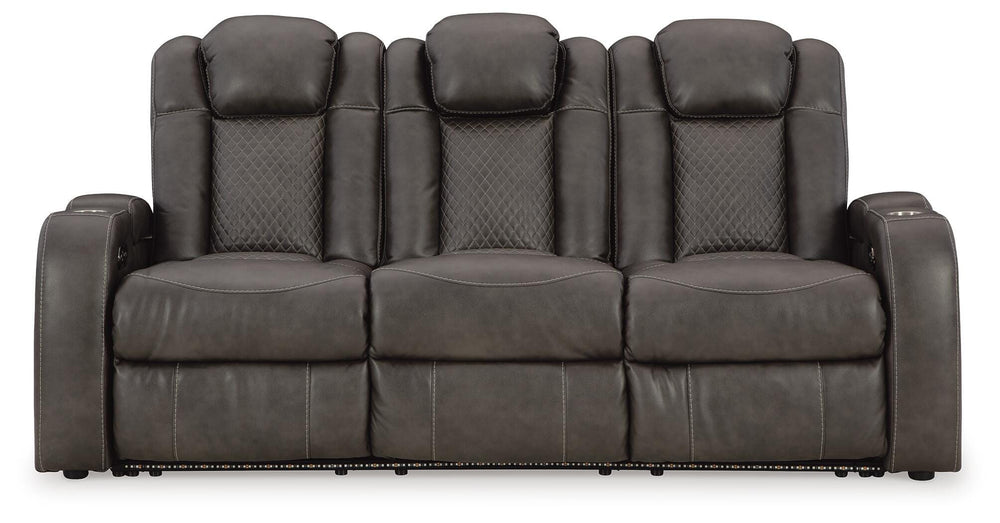Fyne-Dyme Power Reclining Sofa - Dark Gray (4)