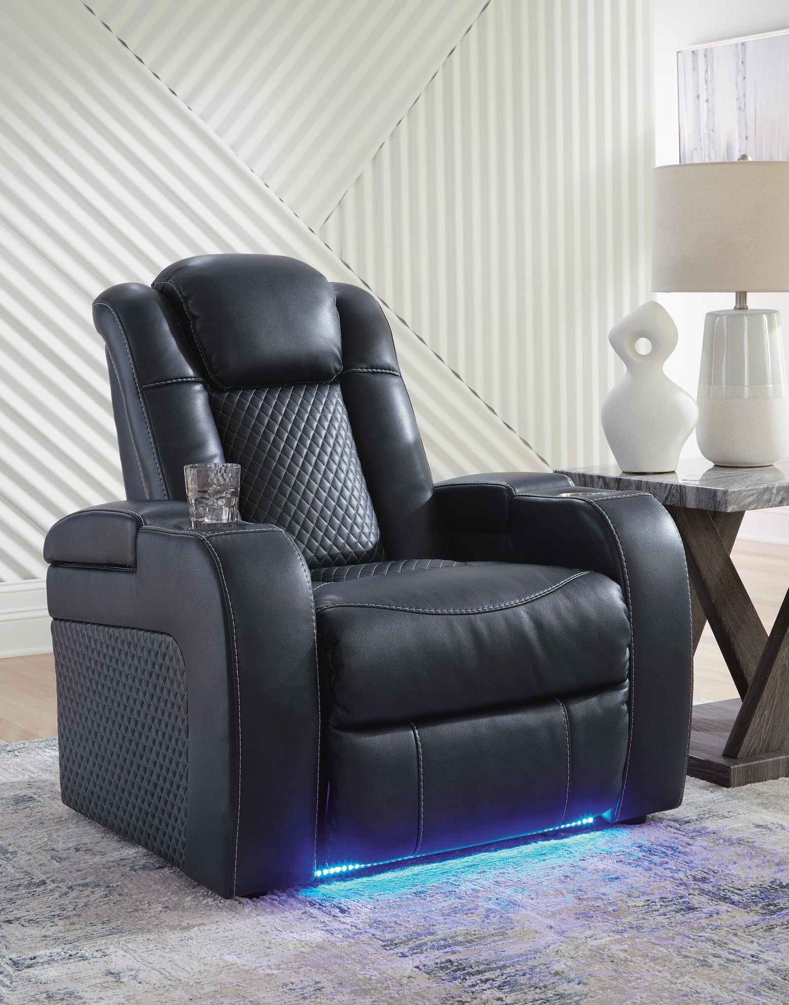 Fyne-Dyme Power Recliner - Blue (2)