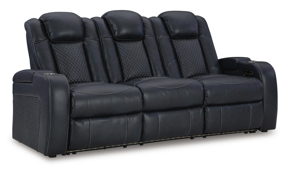 Fyne-Dyme Power Reclining Sofa - Blue (1)