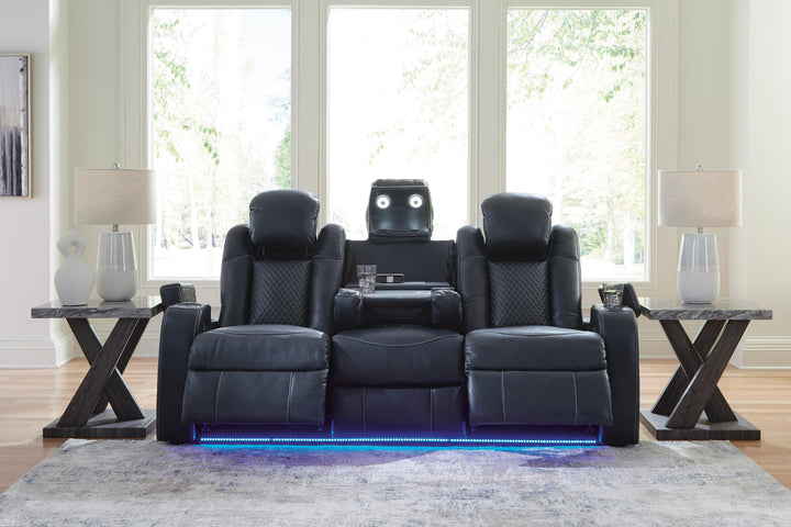 Fyne-Dyme Power Reclining Sofa - Blue (8)