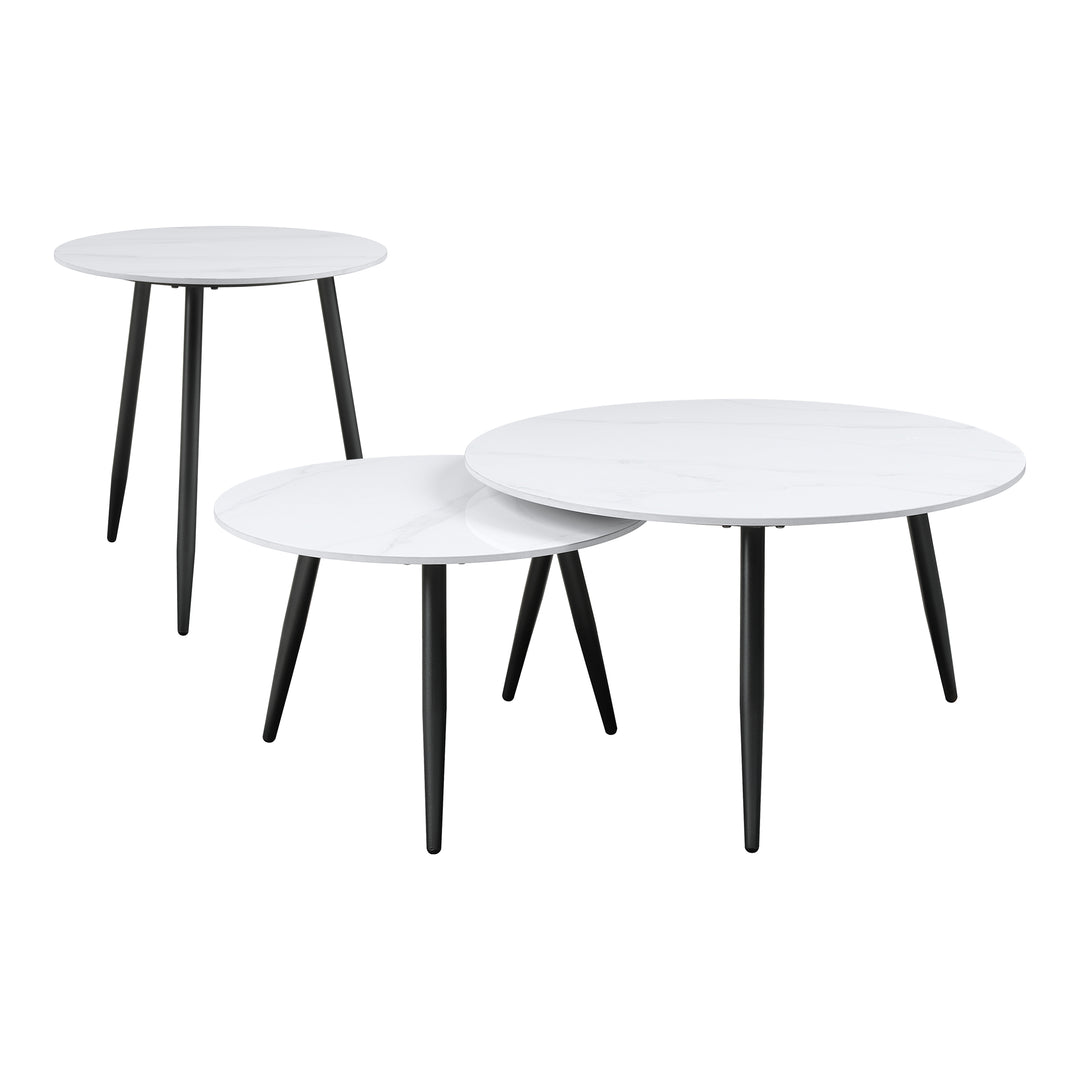 Alaina White 3-Piece Pack Occasional Set