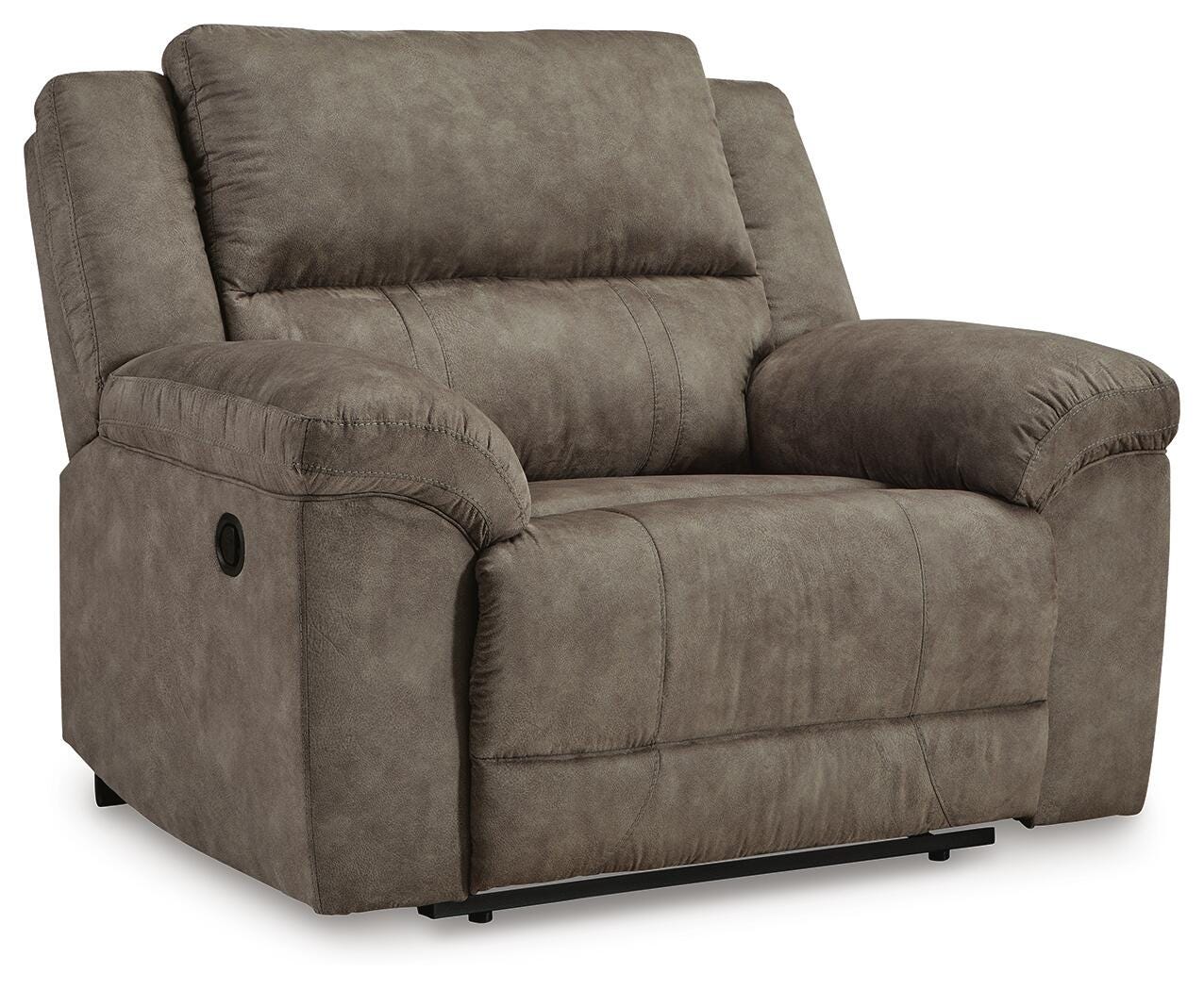 Laresview Oversized Recliner - Dark Brown (1)