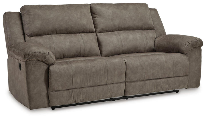Laresview Reclining Sofa - Dark Brown (1)