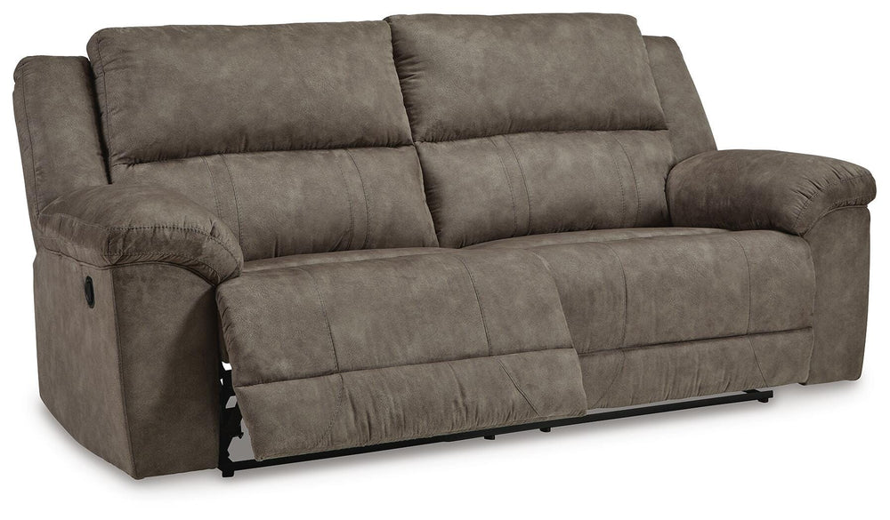Laresview Reclining Sofa - Dark Brown (3)