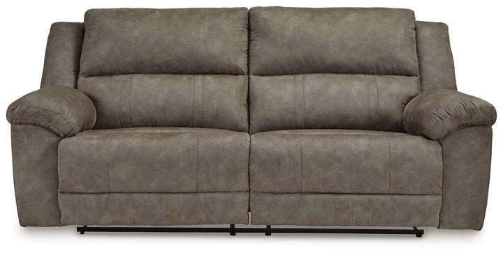 Laresview Reclining Sofa - Dark Brown (4)