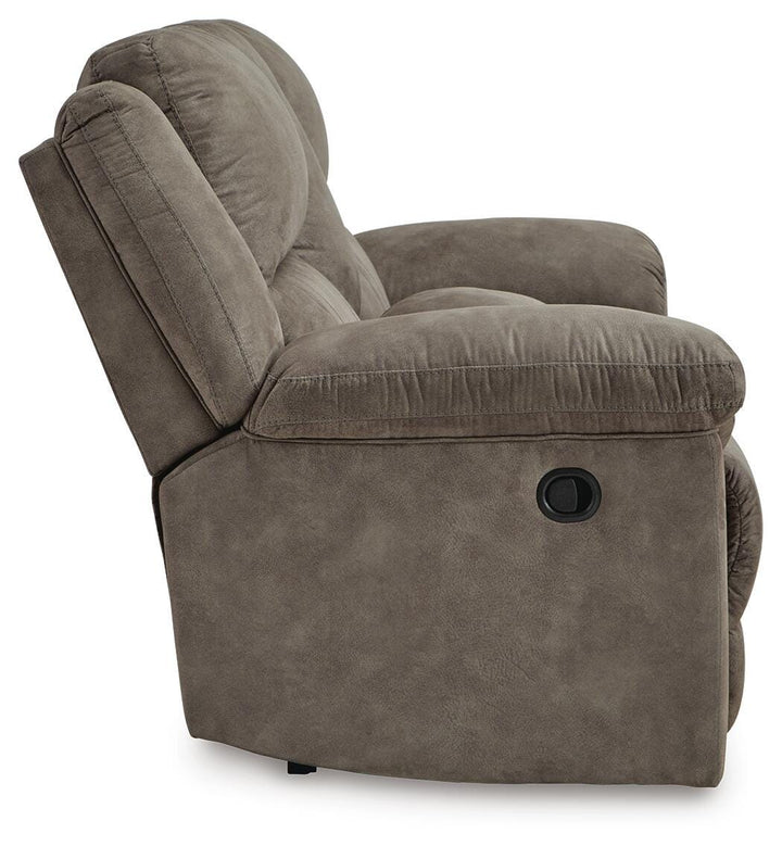 Laresview Reclining Loveseat with Console - Dark Brown (5)