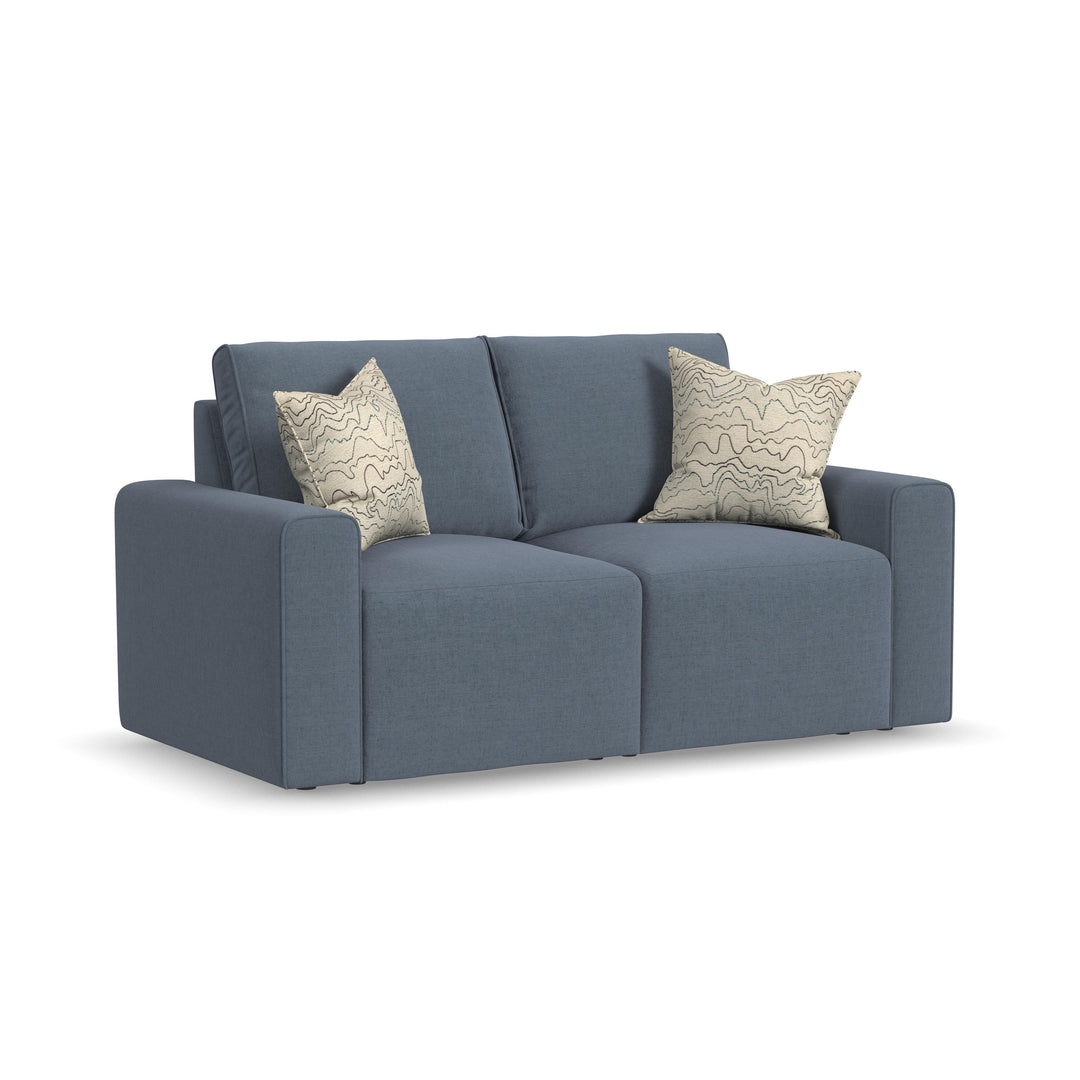 flexsteel-5630-20-dawson-stationary-loveseat-blue