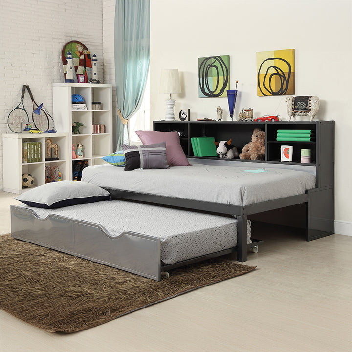 Renell Twin Bed with Trundle &amp; Storage