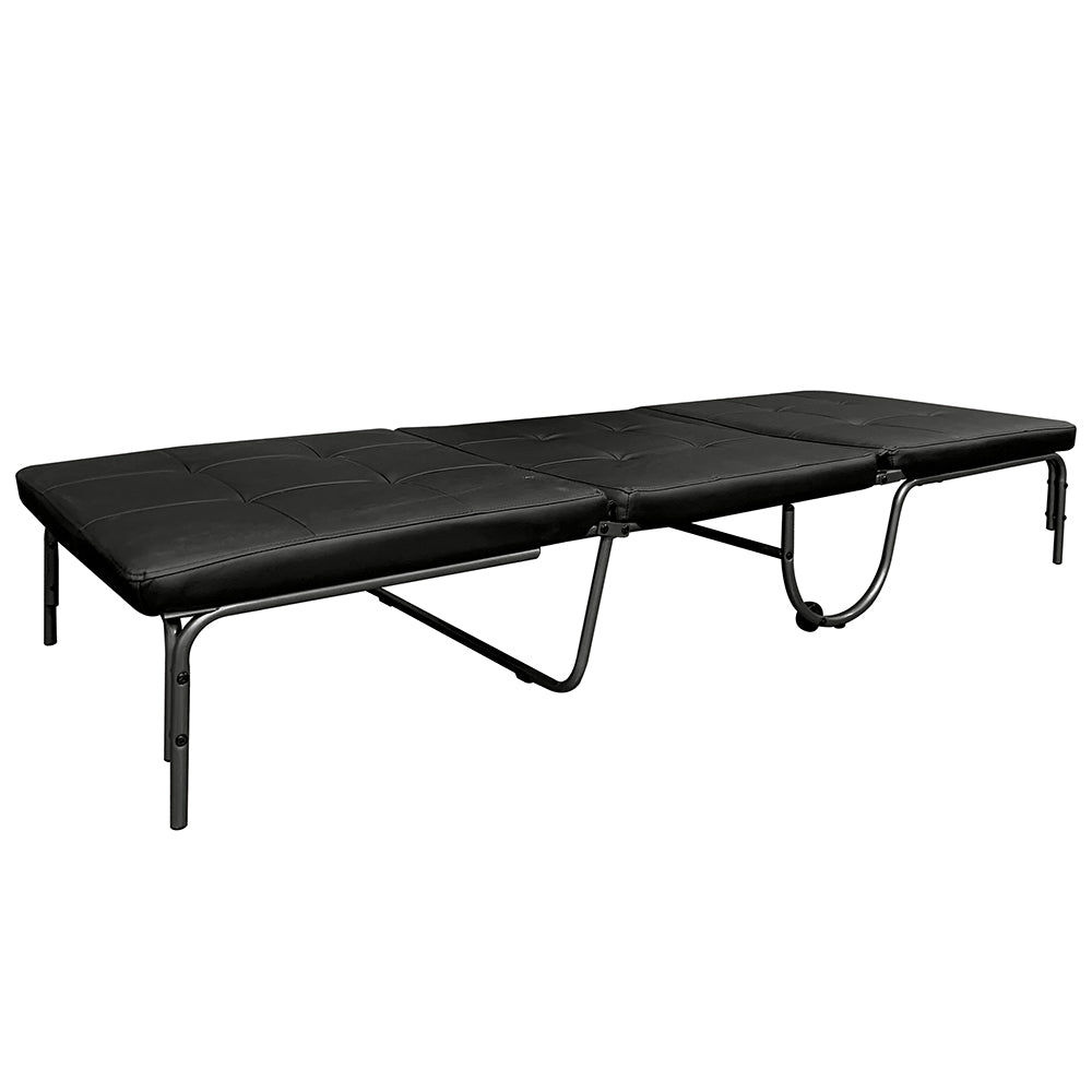 Senon Adjustable Chair (Futon) in Silver & Black Finish