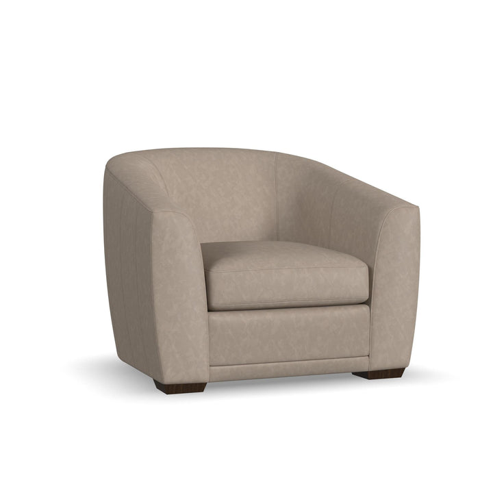 Jewel Fabric &amp; Leather Chair