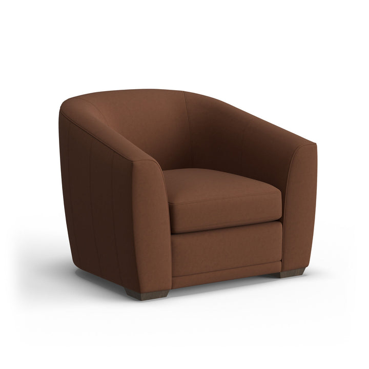 Jewel Fabric &amp; Leather Chair