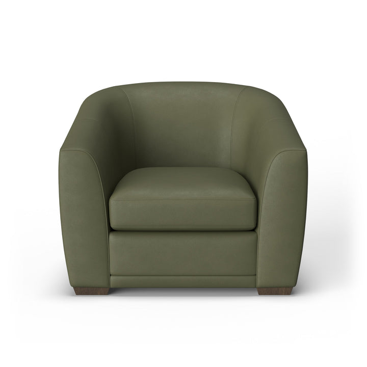 Jewel Fabric &amp; Leather Chair