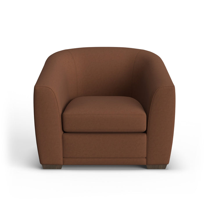 Jewel Fabric &amp; Leather Chair