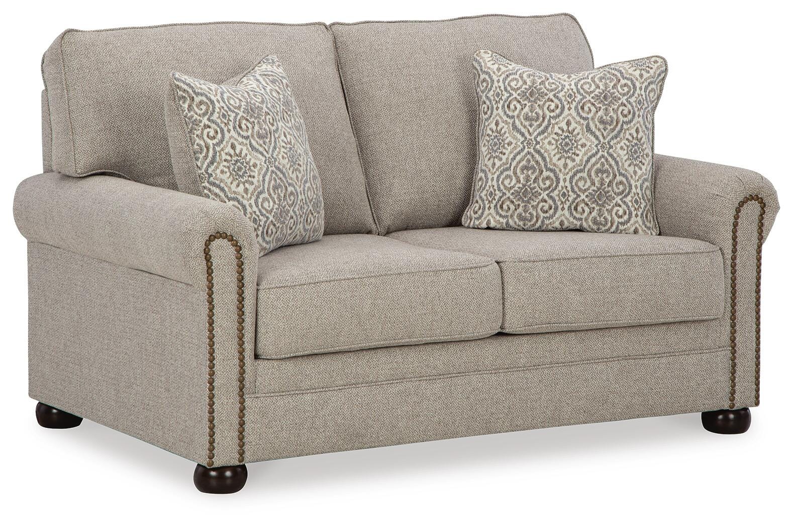 Gaelon Loveseat - Light Brown (1)