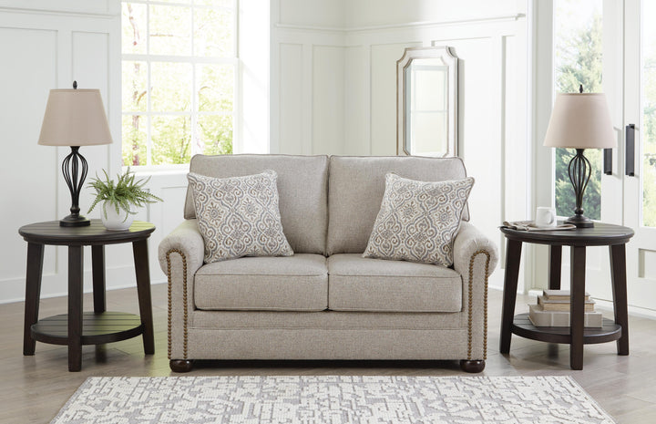 Gaelon Loveseat - Light Brown (2)